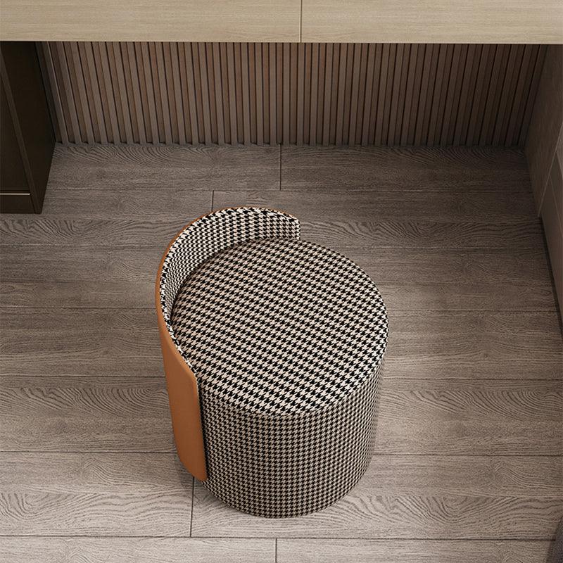 Morgan Ottoman Footstool, Dressing Table Stool, White