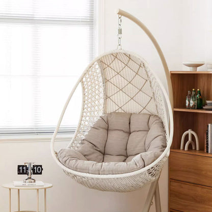 Gregory Rattan Garden Hanging Egg Chair with Stand, Indoor/ Outdoor Use