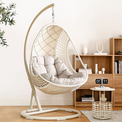 Gregory Rattan Garden Hanging Egg Chair with Stand, Indoor/ Outdoor Use