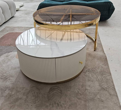 Anastasia Nesting Coffee Table Set, Slight Damaged, For Display