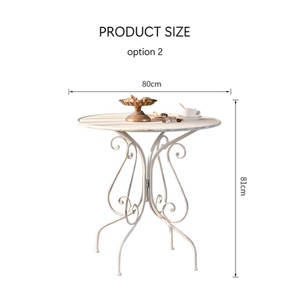 Antonia Outdoor Garden Dining Table Set, Iron