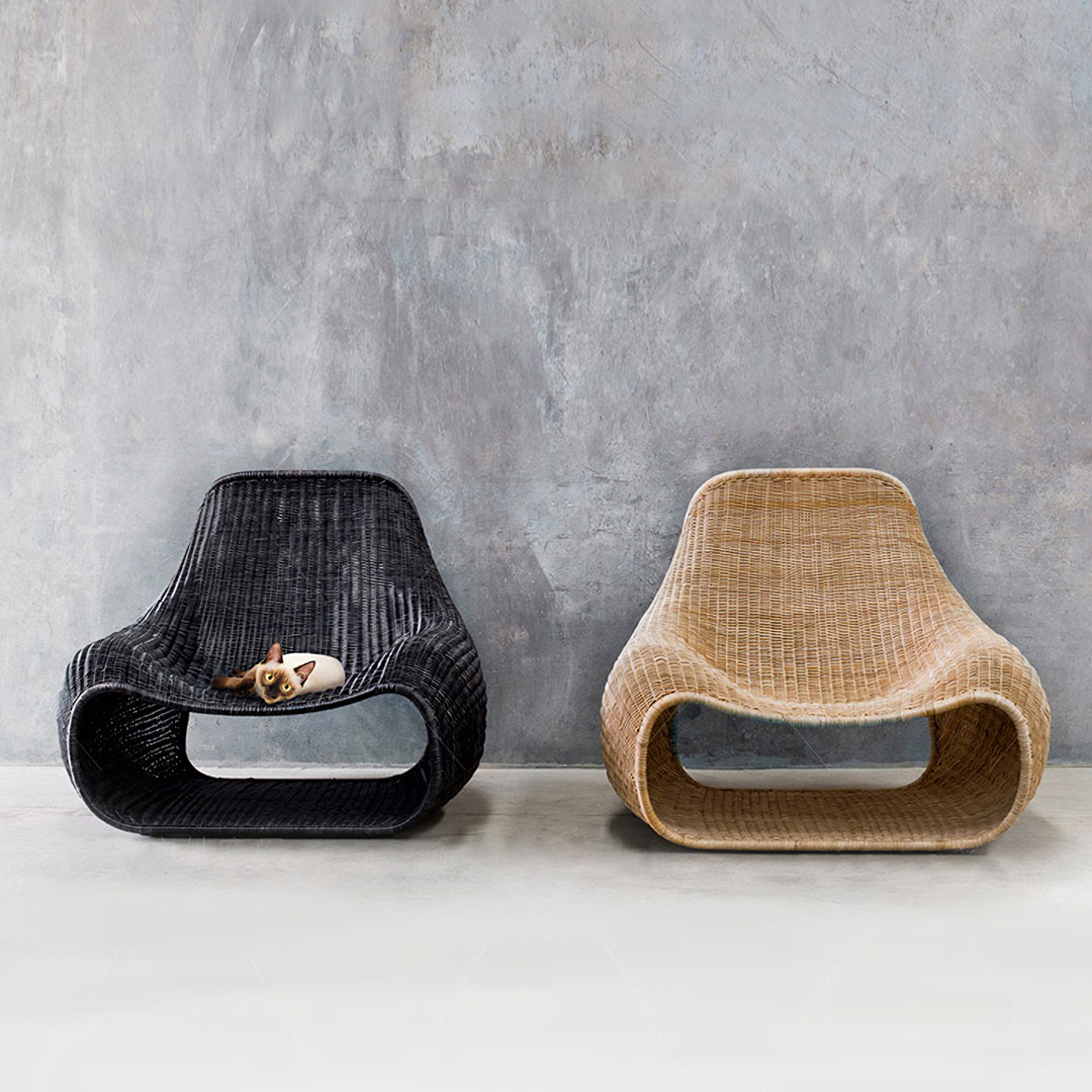 Serrano Outdoor Lounge Chair With Footstool, Rattan