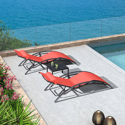 Chappell Reclining Sun Lounger With Pillow, Outdoor